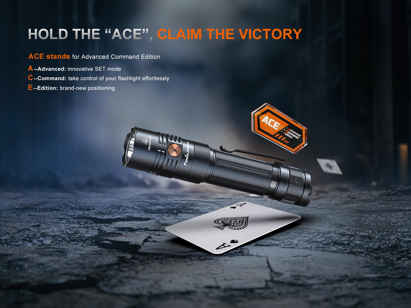 Fenix PD36R ACE Customizable Multi - Mode Flashlight, Tactical Flashlight, Fenix Store, at Festive Water Paddlesports