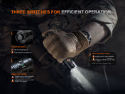 Fenix PD36R ACE Customizable Multi - Mode Flashlight, Tactical Flashlight, Fenix Store, at Festive Water Paddlesports