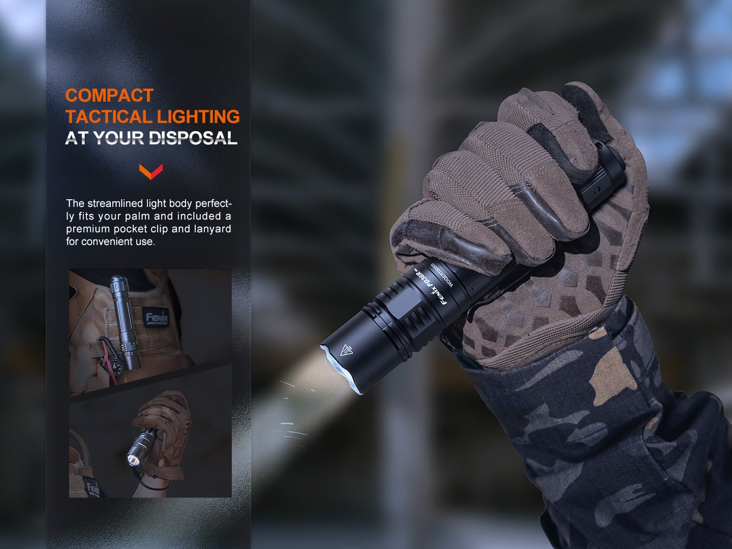 Fenix PD36R Pro 2800 Lumen Flashlight, Tactical Flashlight, Fenix Store, PD36R Pro + FREE E03R V2 Blue at Festive Water Paddlesports