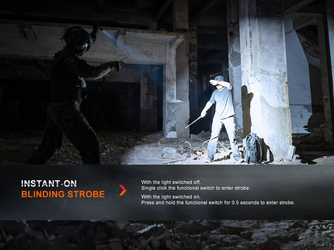 Fenix PD36R Pro 2800 Lumen Flashlight, Tactical Flashlight, Fenix Store, PD36R Pro + FREE E03R V2 Blue at Festive Water Paddlesports