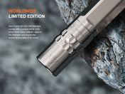 Fenix SilvGlow Limited Edition Collector's AAA Flashlight, EDC Flashlight, Fenix Store, Natural (Silver) at Festive Water Paddlesports