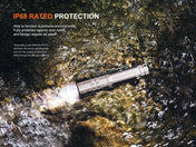 Fenix SilvGlow Limited Edition Collector's AAA Flashlight, EDC Flashlight, Fenix Store, Natural (Silver) at Festive Water Paddlesports