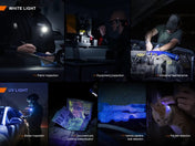 Fenix SW05R Multipurpose Clip - On Light with Red or UV Output, EDC Flashlight, Fenix Store, UV Light Green at Festive Water Paddlesports