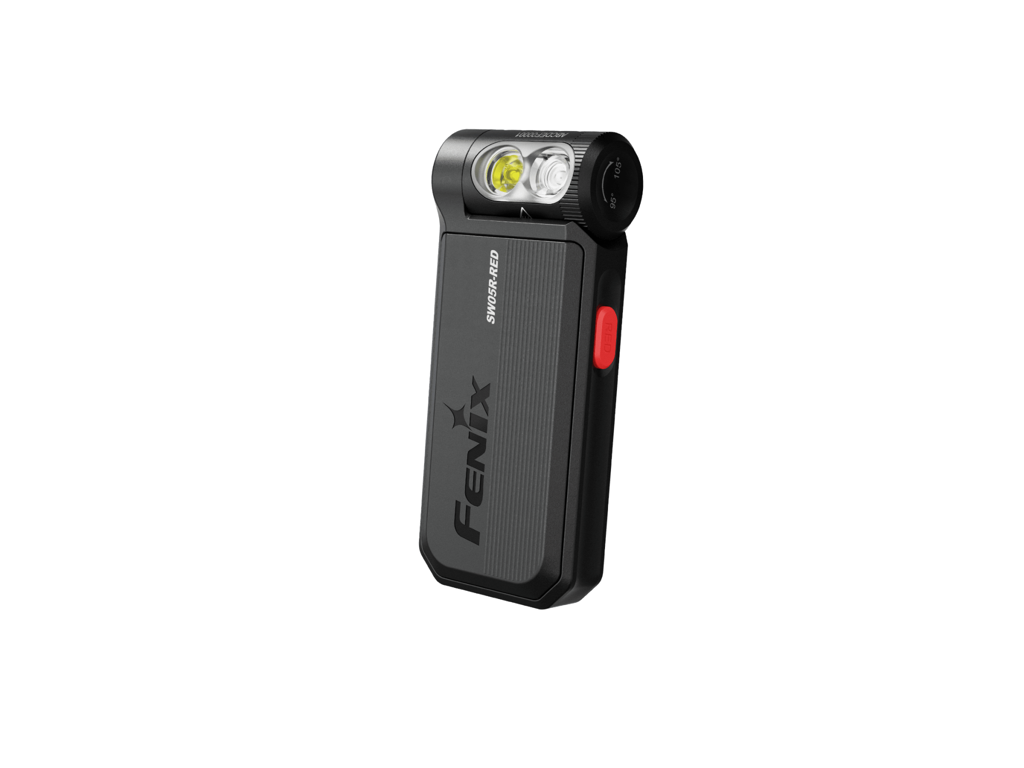 Fenix SW05R-RED Clip On Flashlight with Red Light in Black