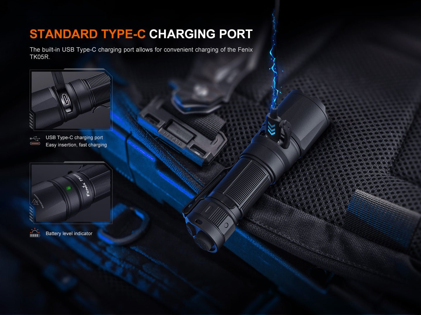 Fenix TK05R Compact Tactical EDC Flashlight, Tactical Flashlight, Fenix Store, at Festive Water Paddlesports