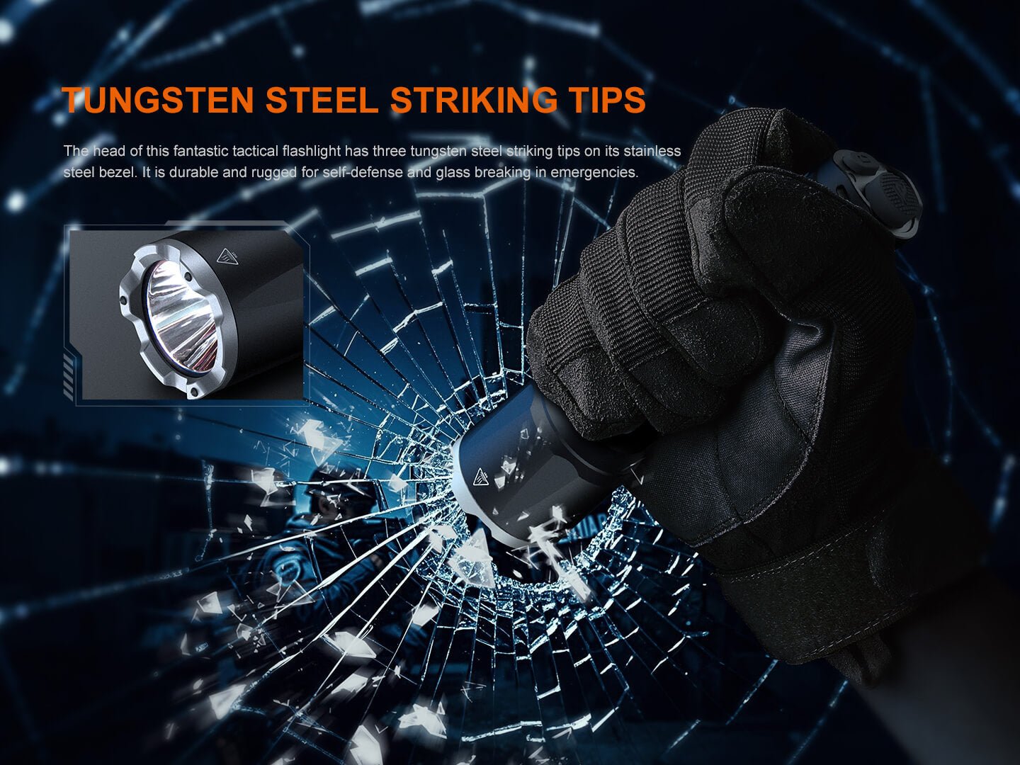 Fenix TK17 Dual Switch Tactical Flashlight, Tactical Flashlight, Fenix Store, Black at Festive Water Paddlesports