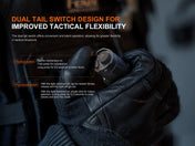Fenix TK17 Dual Switch Tactical Flashlight, Tactical Flashlight, Fenix Store, Black at Festive Water Paddlesports