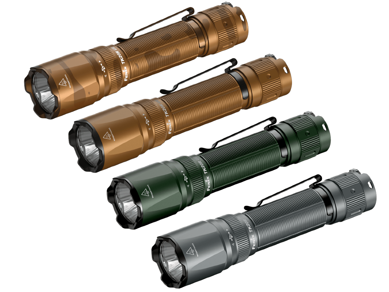 Fenix TK20R UE Tactical LED Flashlight - 2800 Lumens, Tactical Flashlight, Fenix Store, Desert Camo at Festive Water Paddlesports