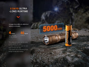 Fenix TK20R UE Tactical LED Flashlight - 2800 Lumens, Tactical Flashlight, Fenix Store, Desert Camo at Festive Water Paddlesports