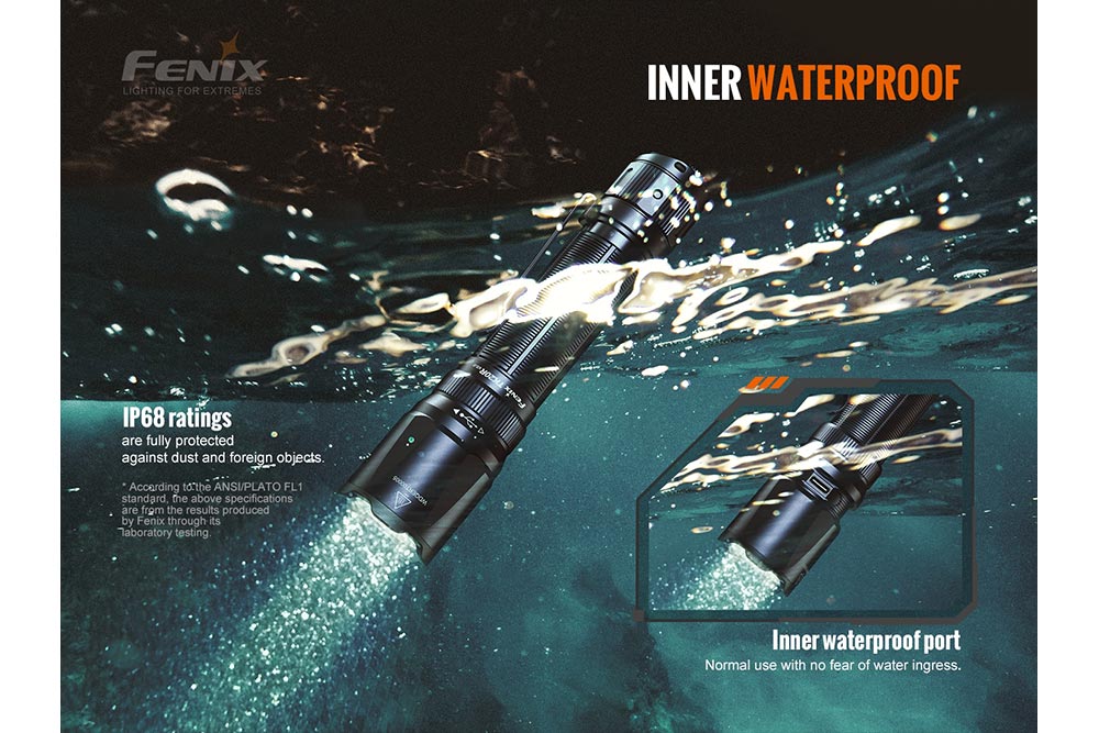 Fenix TK20R V2.0 Rechargeable Flashlight | 3000 lumens, Tactical Flashlight, Fenix Store, at Festive Water Paddlesports