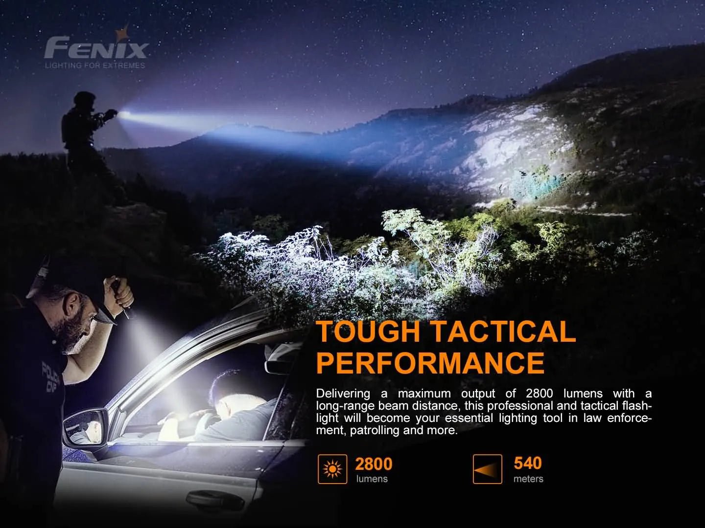 Fenix TK22 TAC - Discontinued, Tactical Flashlight, Fenix Store, at Festive Water Paddlesports