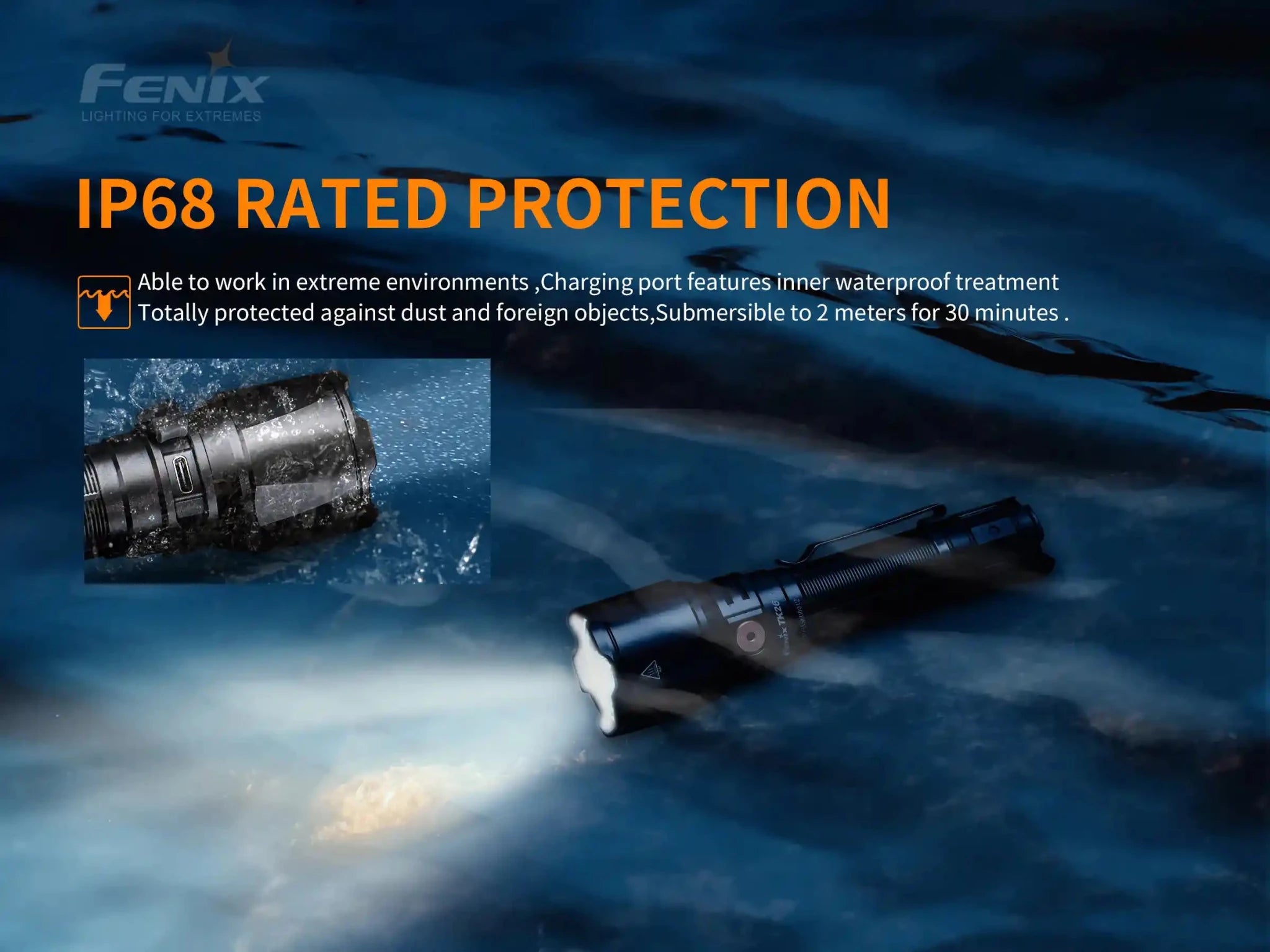 Fenix TK26R Tactical LED Flashlight - 1500 Lumens, Tactical Flashlight, Fenix Store, at Festive Water Paddlesports