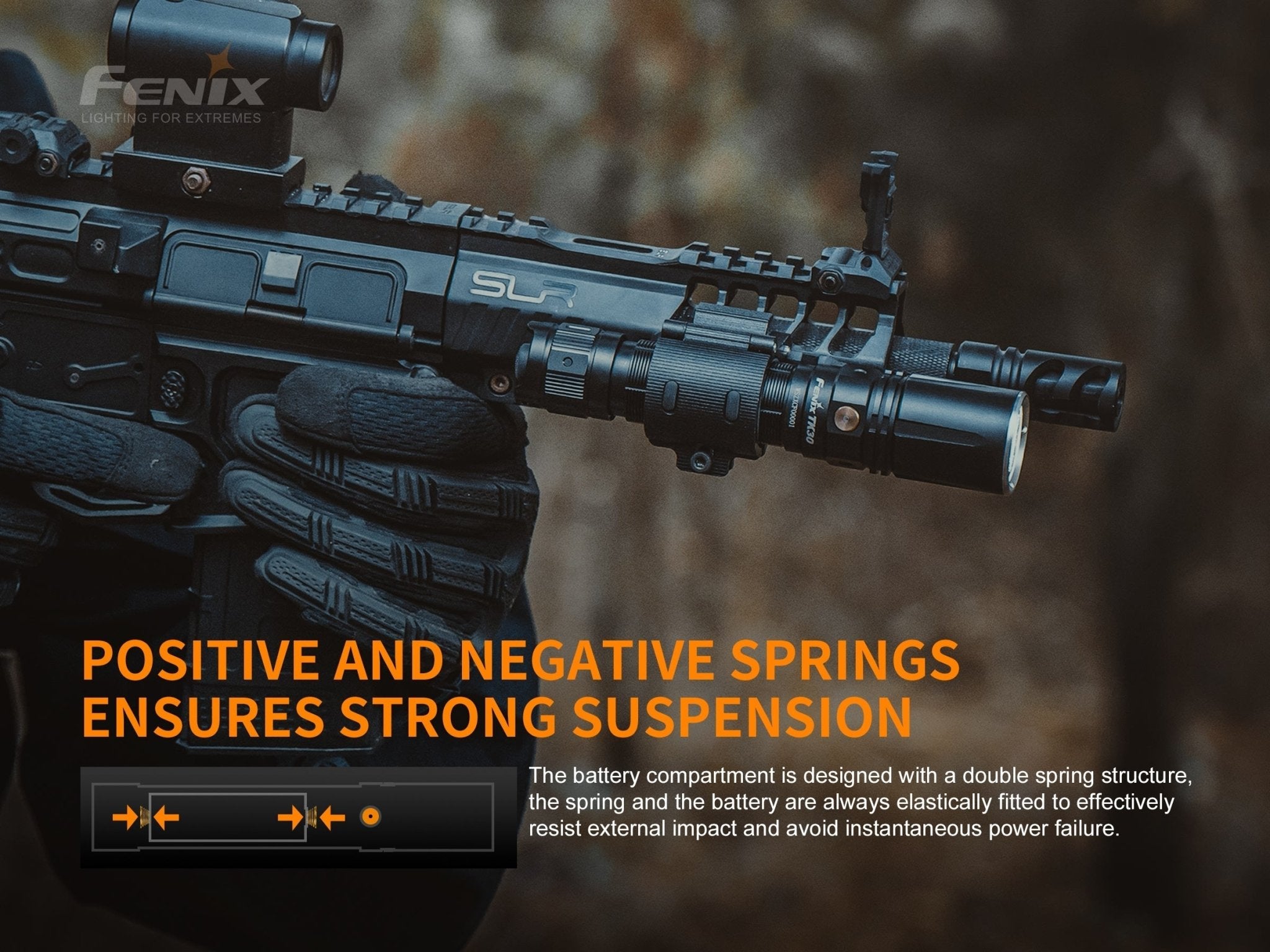 Fenix TK30 White Laser LED Flashlight, Tactical Flashlight, Fenix Store, at Festive Water Paddlesports