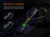 Fenix TK30R Tactical White Laser Rechargeable Flashlight, Tactical Flashlight, Fenix Store, at Festive Water Paddlesports