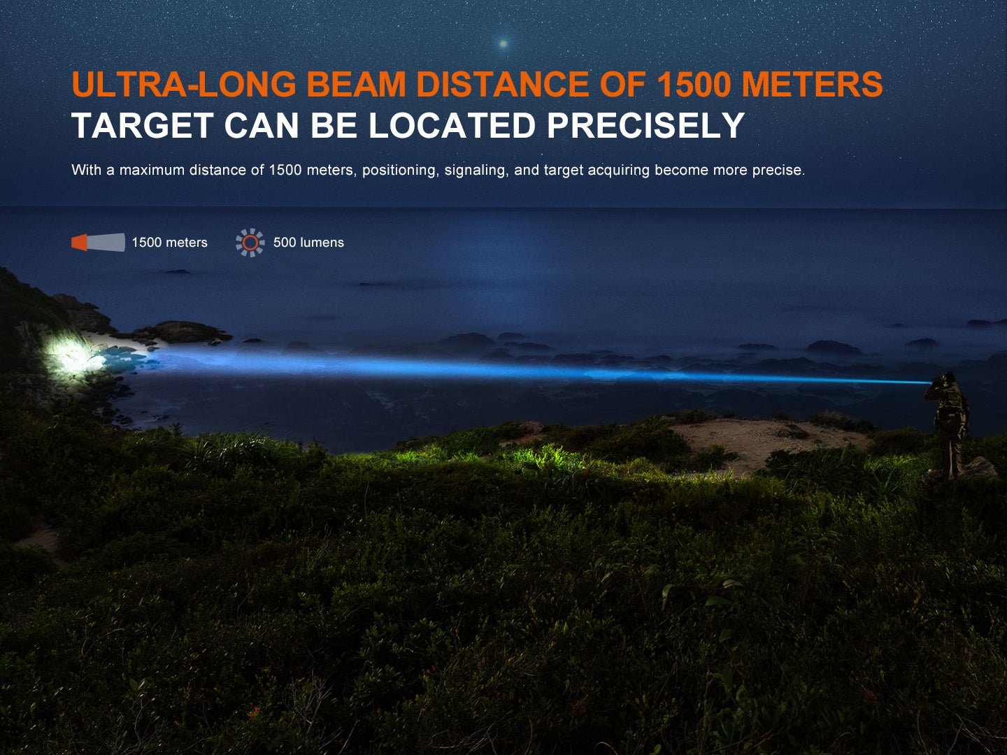 Fenix TK30R Tactical White Laser Rechargeable Flashlight, Tactical Flashlight, Fenix Store, at Festive Water Paddlesports