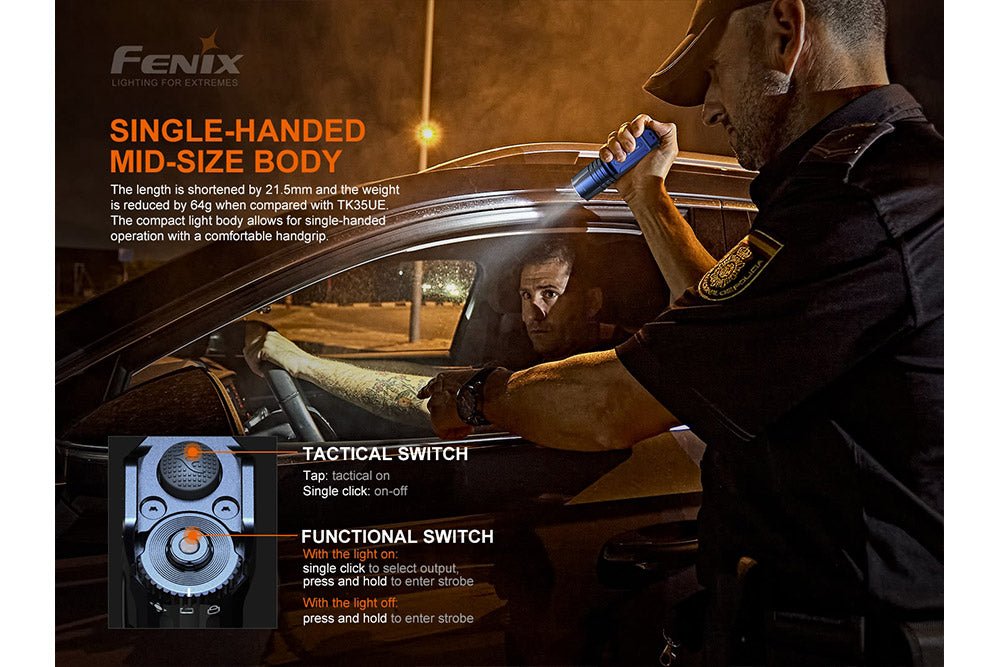 Fenix TK35UE V2.0 Flashlight - 5000 Lumens, Tactical Flashlight, Fenix Store, at Festive Water Paddlesports