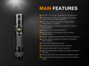 Fenix UC35 V2.0 LED Rechargeable EDC Flashlight, Rechargeable Flashlight, Fenix Store, at Festive Water Paddlesports