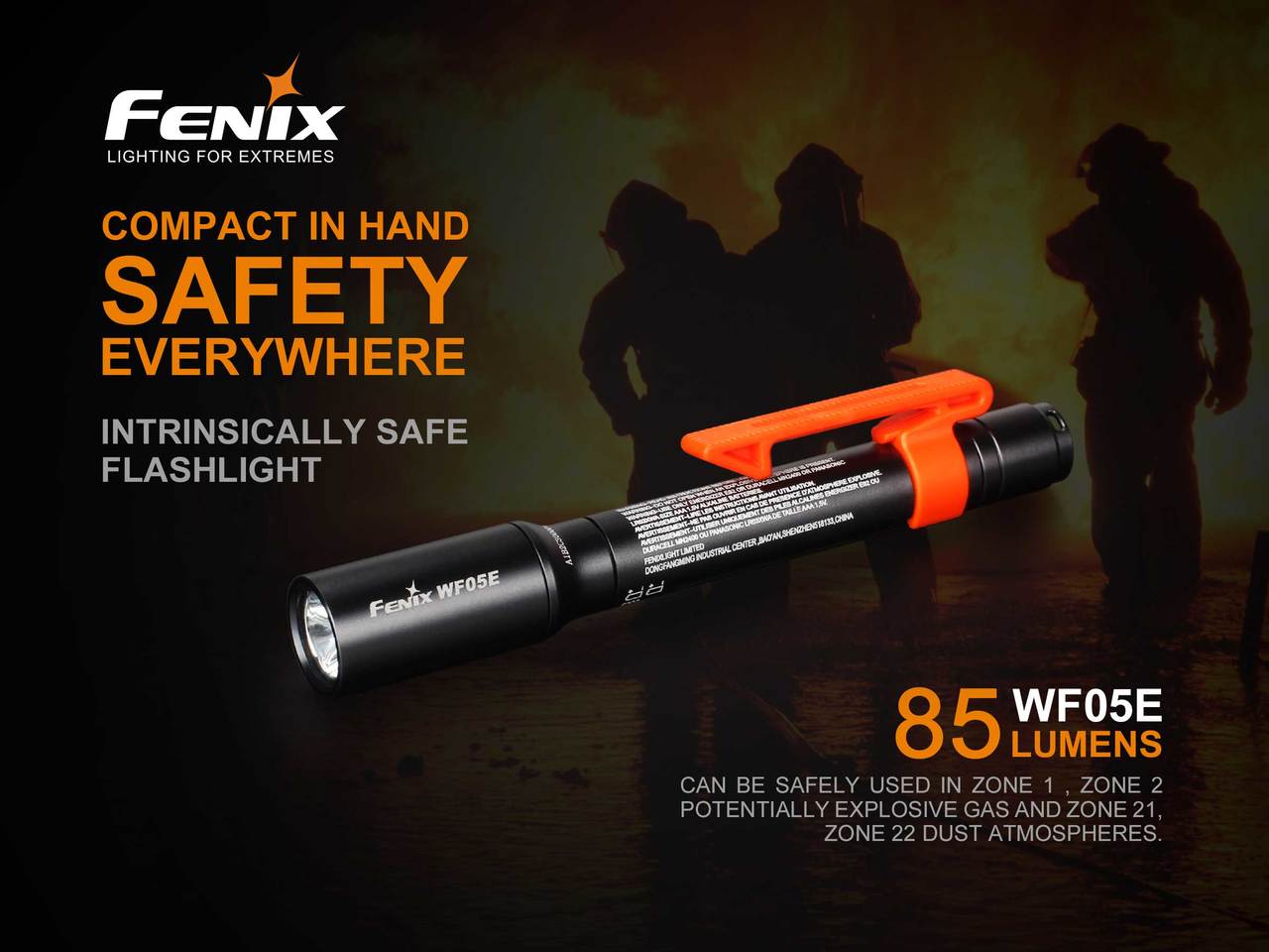 Fenix WF05E Intrinsically Safe Flashlight, Work Flashlight, Fenix Store, at Festive Water Paddlesports