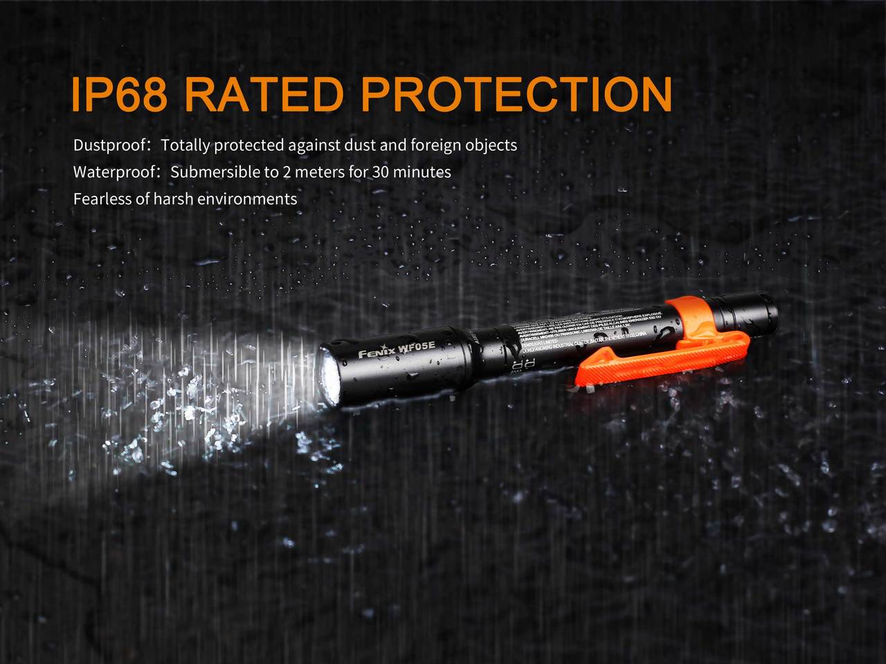 Fenix WF05E Intrinsically Safe Flashlight, Work Flashlight, Fenix Store, at Festive Water Paddlesports