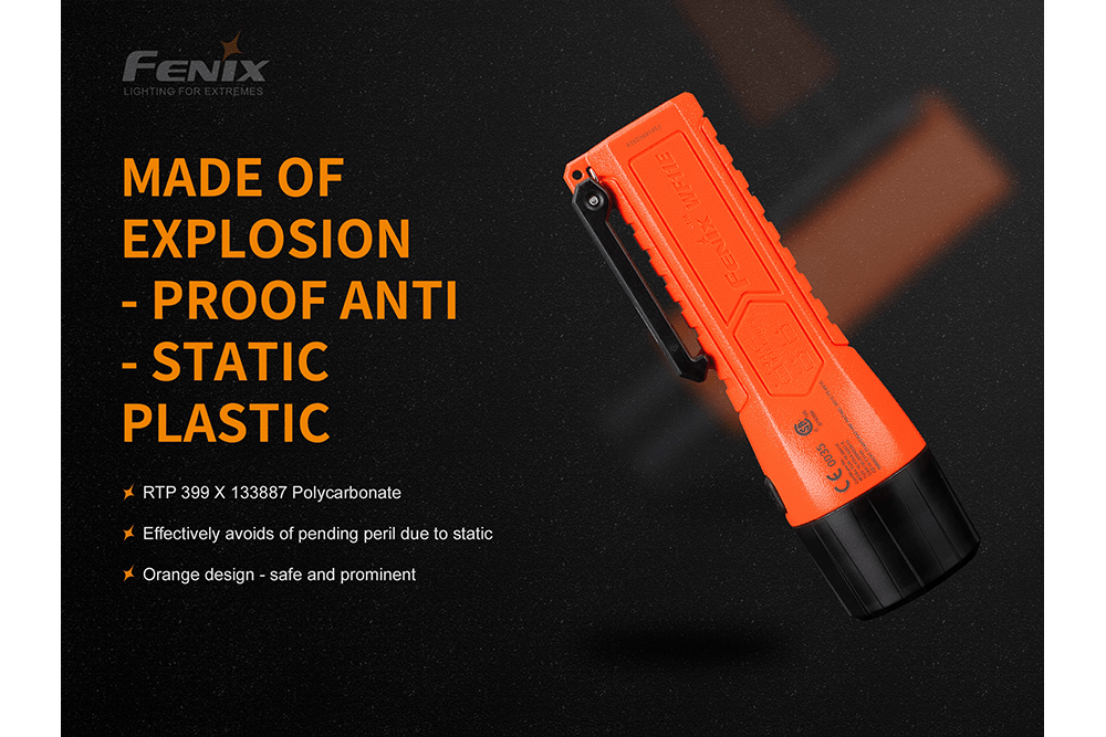 Fenix WF11E Intrinsically Safe Flashlight, Work Flashlight, Fenix Store, at Festive Water Paddlesports