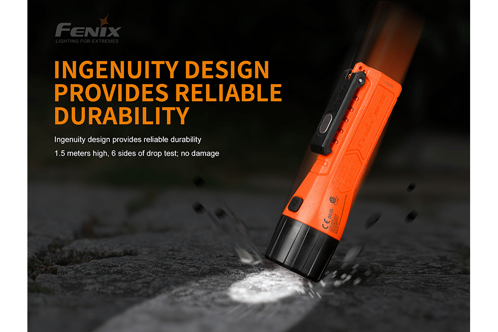 Fenix WF11E Intrinsically Safe Flashlight, Work Flashlight, Fenix Store, at Festive Water Paddlesports