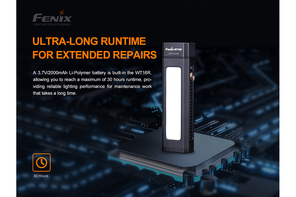 Fenix WT16R Rechargeable Work Light, Work Flashlight, Fenix Store, at Festive Water Paddlesports