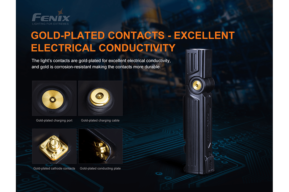 Fenix WT25R Adjustable Head LED Flashlight - 1000 Lumens, Work Flashlight, Fenix Store, at Festive Water Paddlesports