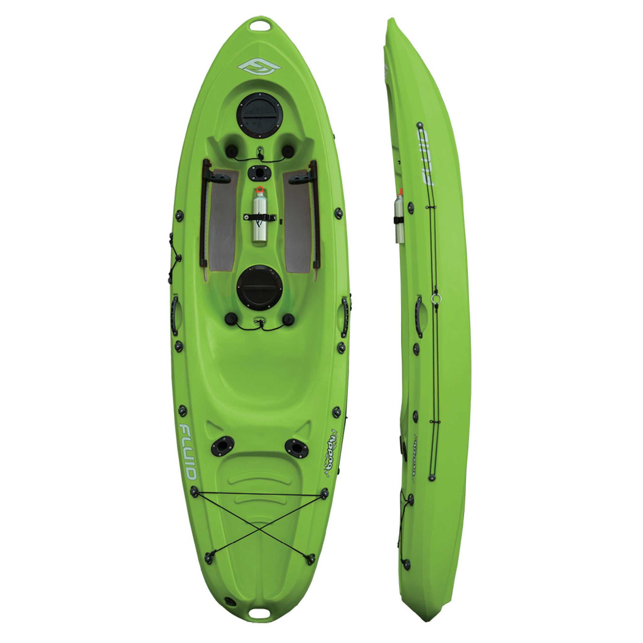 Fluid Buddy Kayak, Recreational Kayak, Fluid Kayaks, Yellow, , at Festive Water Paddlesports