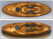 Fluid Do - It - Now Whitewater Kayak, Whitewater Kayak, Fluid Kayaks, SM, Orange, at Festive Water Paddlesports