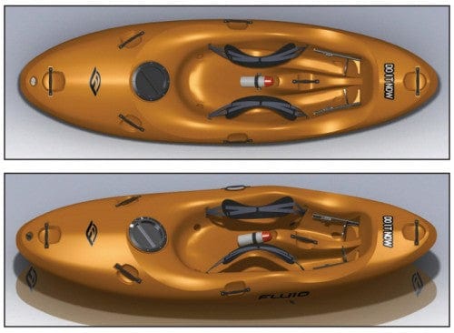 Fluid Do - It - Now Whitewater Kayak, Whitewater Kayak, Fluid Kayaks, SM, Orange, at Festive Water Paddlesports