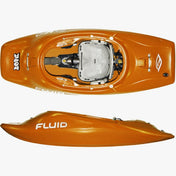Fluid Dope Whitewater Kayak, Whitewater Kayak, Fluid Kayaks, Orange, SM, at Festive Water Paddlesports