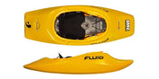 Fluid Dope Whitewater Kayak, Whitewater Kayak, Fluid Kayaks, Yellow, SM, at Festive Water Paddlesports
