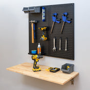 Folding Workbench and Pegboard Workshop Set, Wall Mounted, StoreYourBoard, , , at Festive Water Paddlesports