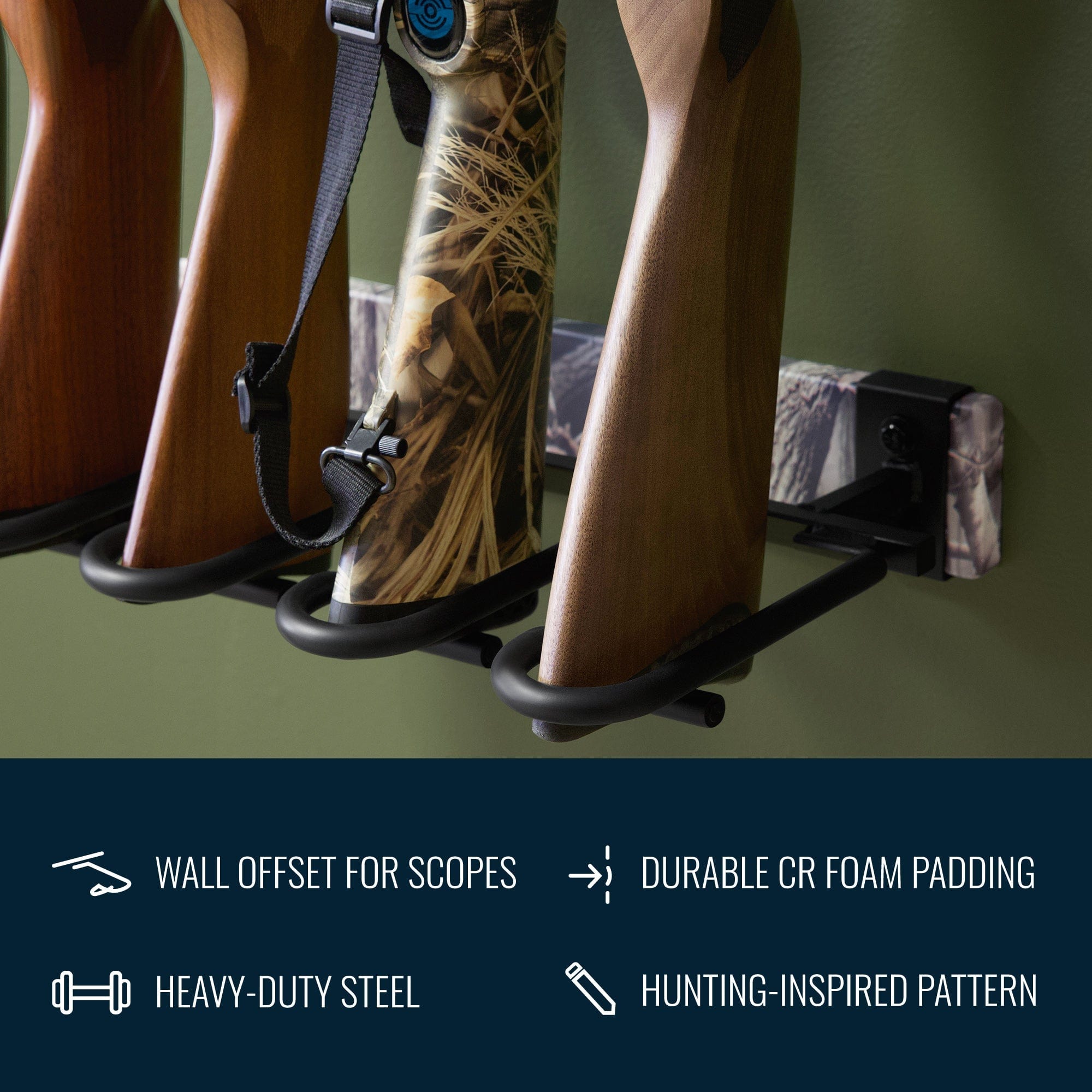 FORGE Firearm Wall Mount Display | 5 Slots | Peak Season, Wall Mounted, StoreYourBoard, , , at Festive Water Paddlesports