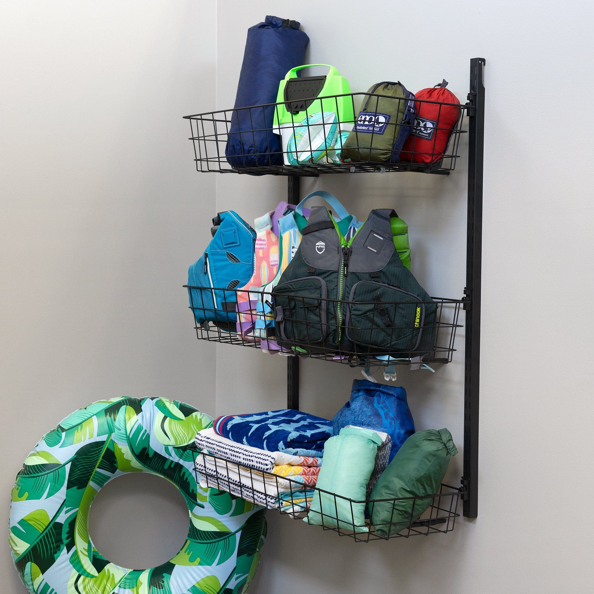 G - Basket | Adjustable Wall Storage System | Holds 120 lbs, Wall Mounted, StoreYourBoard, , , at Festive Water Paddlesports
