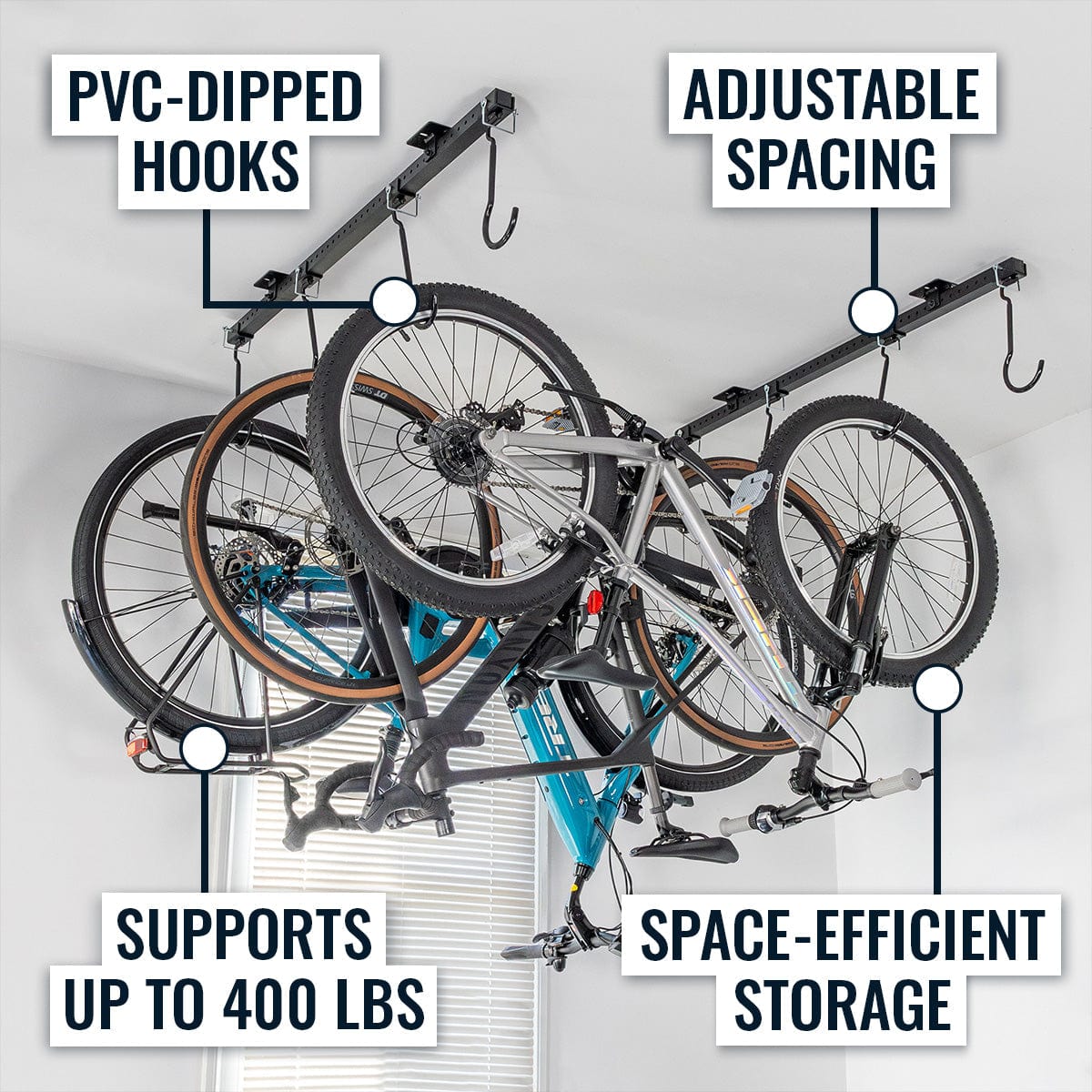 G - Bike Ceiling | Adjustable Ceiling Storage System | Holds up to 8 Bikes, Ceiling, StoreYourBoard, , , at Festive Water Paddlesports