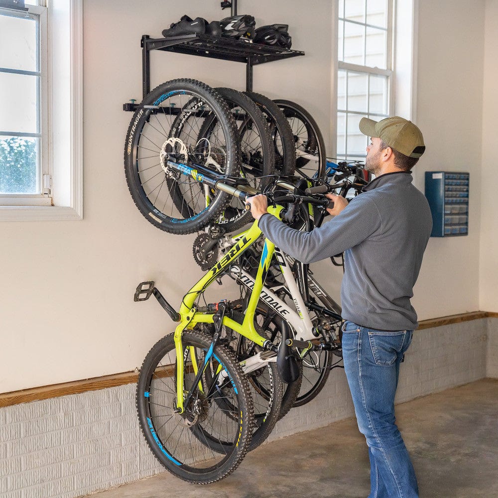 G - Bike + Shelf | Adjustable Wall Storage System | Holds 5 Bikes, Wall Mounted, StoreYourBoard, , , at Festive Water Paddlesports