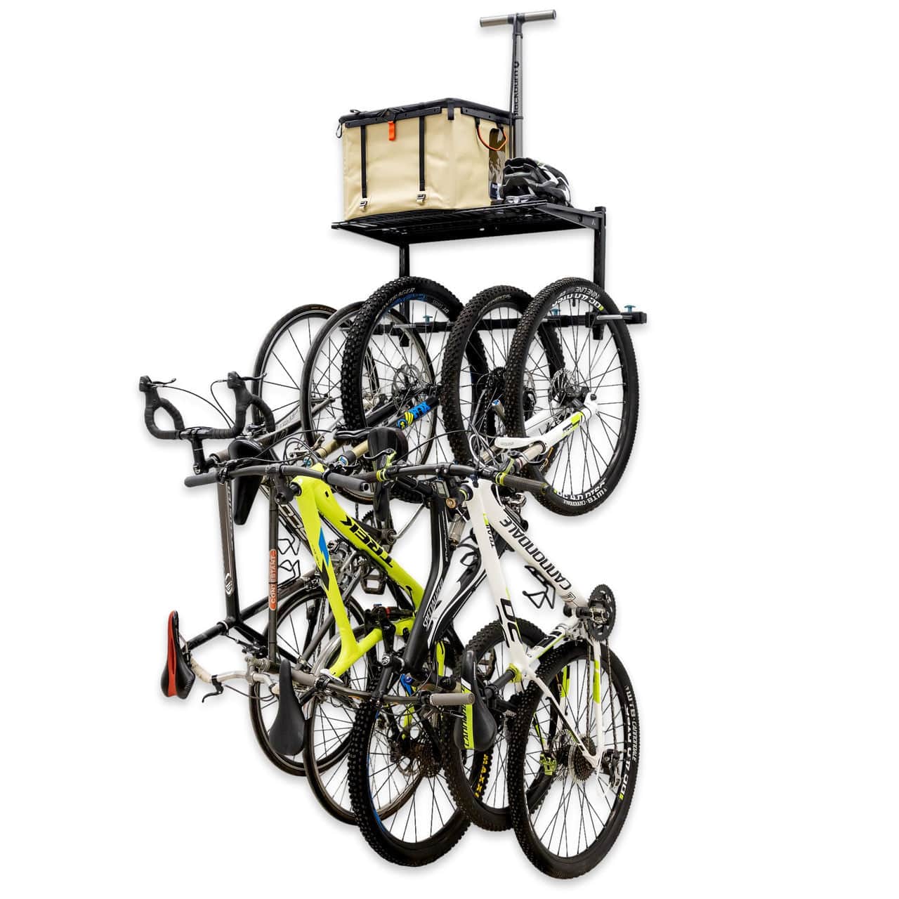 G - Bike + Shelf | Adjustable Wall Storage System | Holds 5 Bikes, Wall Mounted, StoreYourBoard, , , at Festive Water Paddlesports
