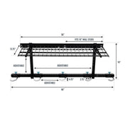 G - Bike + Shelf | Adjustable Wall Storage System | Holds 5 Bikes, Wall Mounted, StoreYourBoard, , , at Festive Water Paddlesports