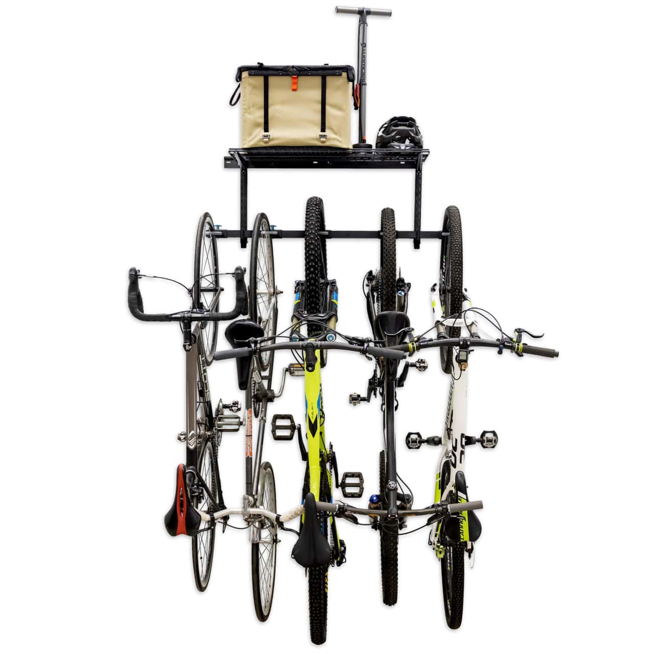 G - Bike + Shelf | Adjustable Wall Storage System | Holds 5 Bikes, Wall Mounted, StoreYourBoard, , , at Festive Water Paddlesports