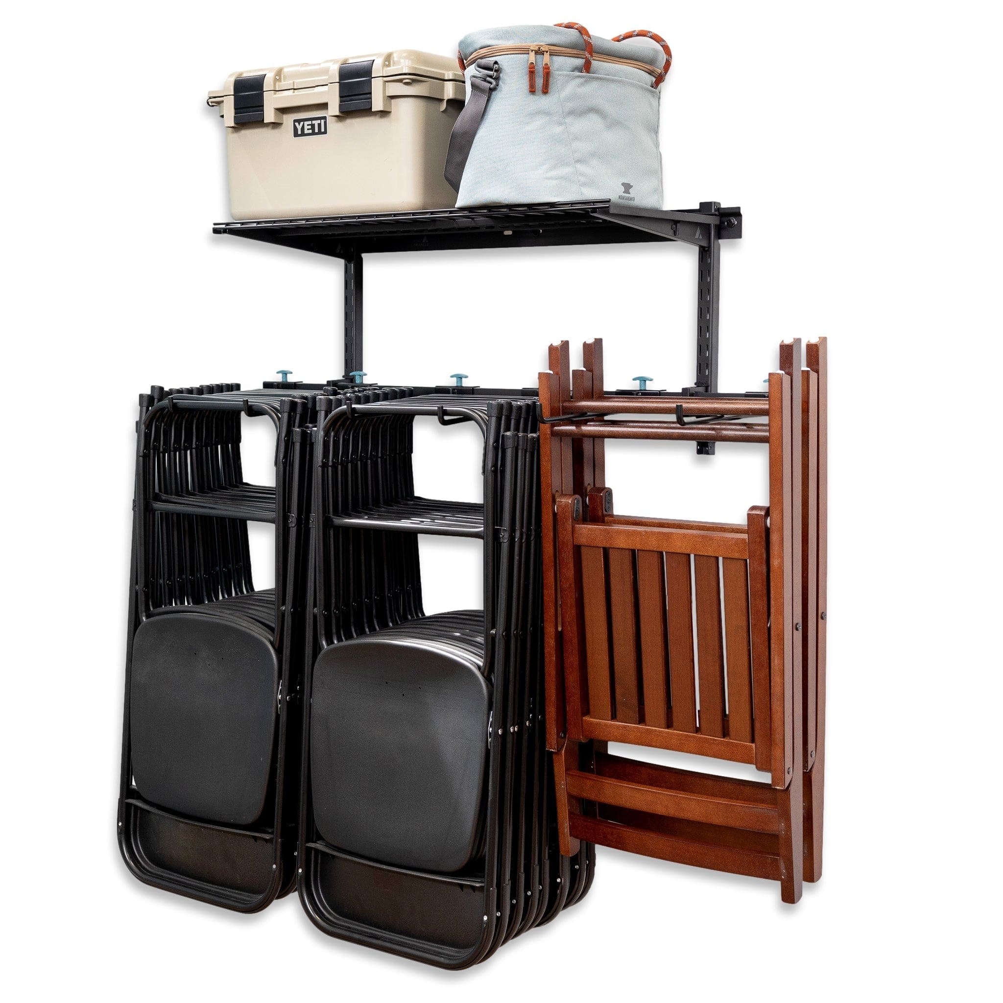 G - Chair + Shelf | Adjustable Wall Storage System | Holds 300 lbs, Wall Mounted, StoreYourBoard, , , at Festive Water Paddlesports