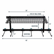 G - Chair + Shelf | Adjustable Wall Storage System | Holds 300 lbs, Wall Mounted, StoreYourBoard, , , at Festive Water Paddlesports