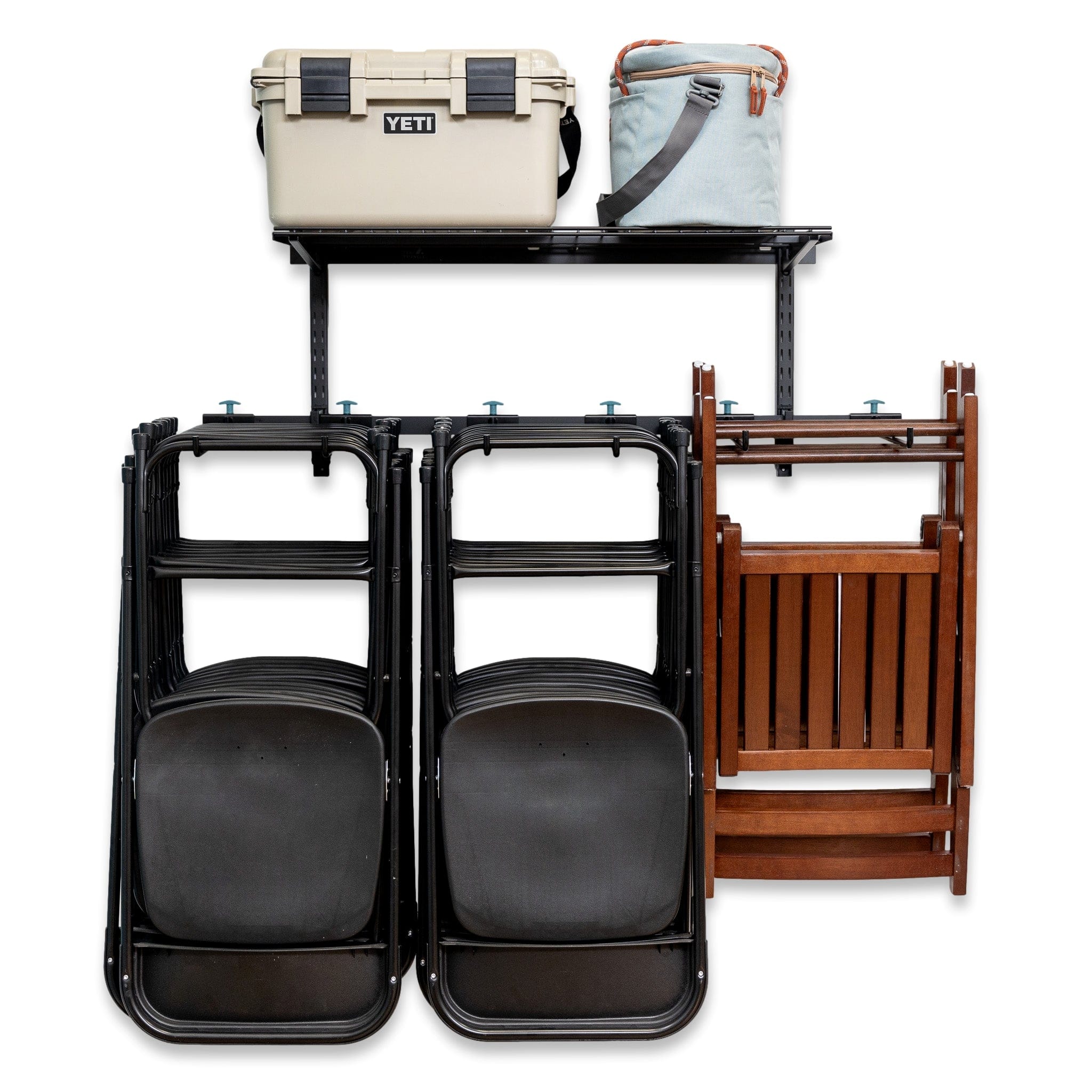 G - Chair + Shelf | Adjustable Wall Storage System | Holds 300 lbs, Wall Mounted, StoreYourBoard, , , at Festive Water Paddlesports