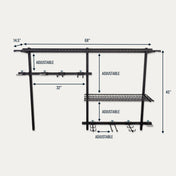 G - Sport Pro | Adjustable Wall Storage System | Holds 500 lbs, Wall Mounted, StoreYourBoard, , , at Festive Water Paddlesports
