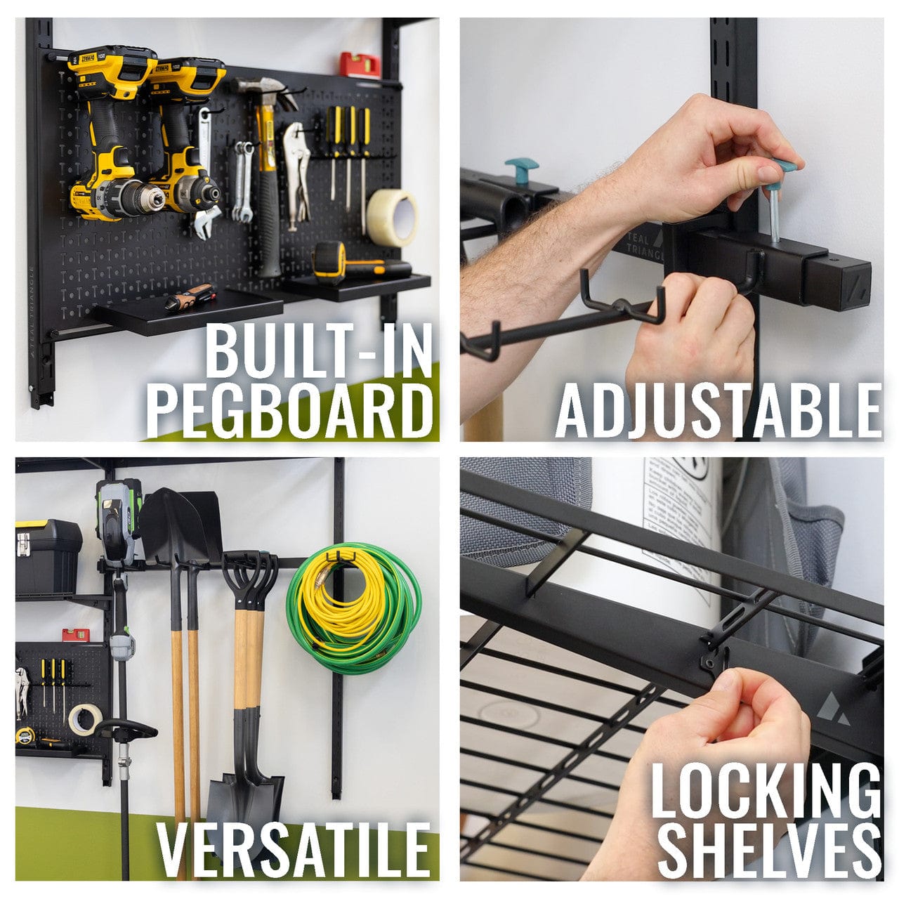 G - Tool Pro | Adjustable Wall Storage System | Holds 500 lbs, Wall Mounted, StoreYourBoard, , , at Festive Water Paddlesports