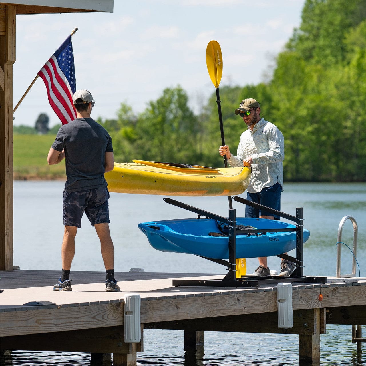 G - Watersport 2 Levels | Black, Freestanding, StoreYourBoard, , , at Festive Water Paddlesports