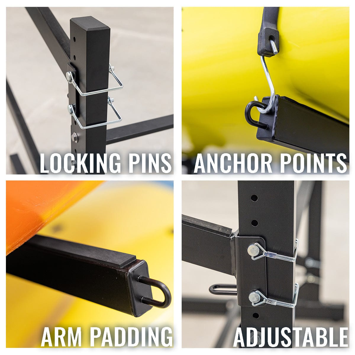 G - Watersport 2 Levels | Black, Freestanding, StoreYourBoard, , , at Festive Water Paddlesports