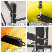 G - Watersport 2 Levels | Black, Freestanding, StoreYourBoard, , , at Festive Water Paddlesports