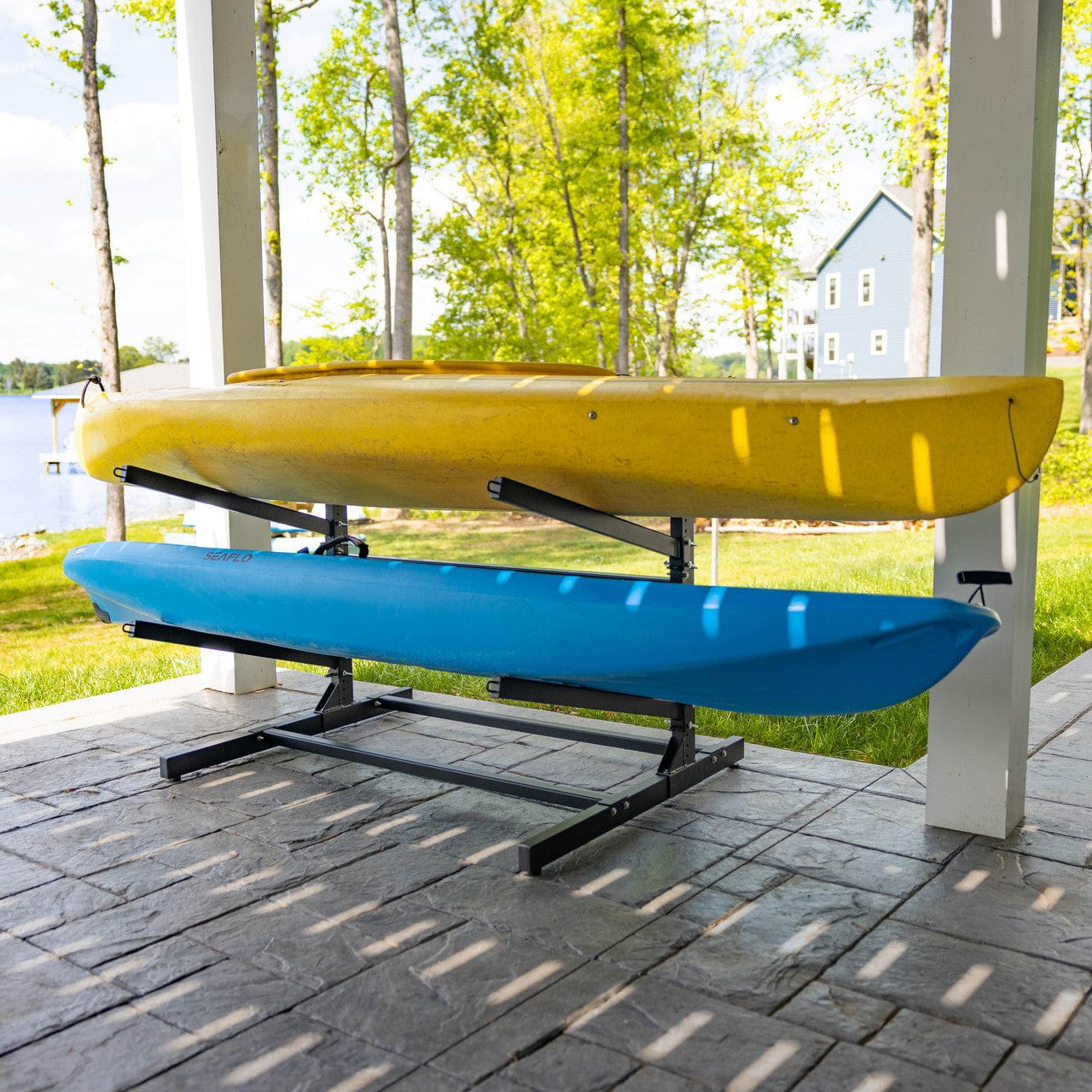 G - Watersport 2 Levels | Black, Freestanding, StoreYourBoard, , , at Festive Water Paddlesports