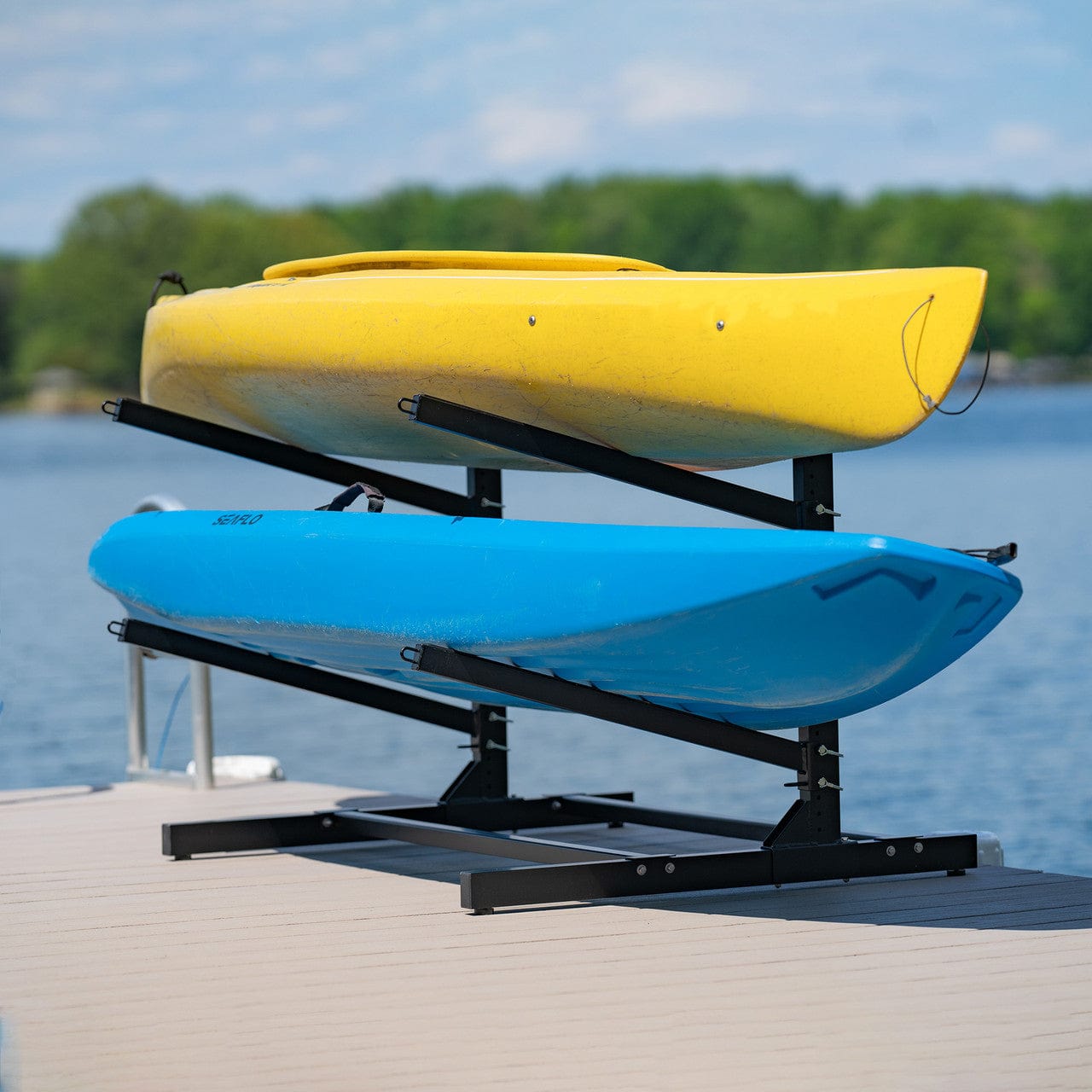 G - Watersport 2 Levels | Black, Freestanding, StoreYourBoard, , , at Festive Water Paddlesports
